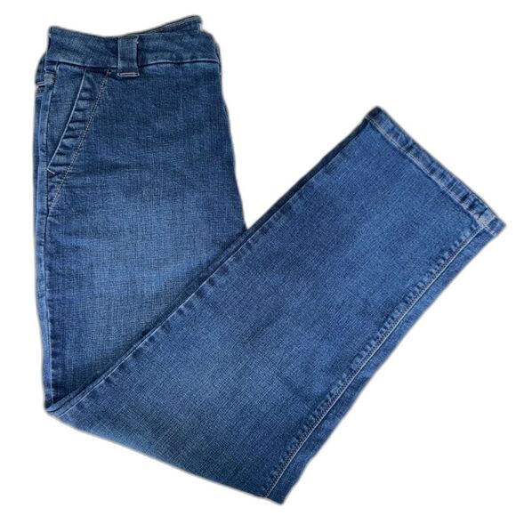 Studio Blue Denim - Studio Blue Straight Leg High Rise Jeans, Medium Wash, Women's 32/14, NWOT